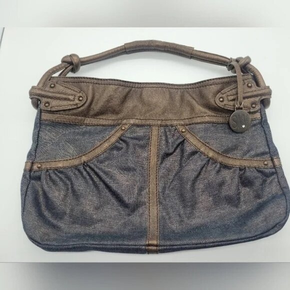 Stuart Weitzman Handbags - STUART WEITZMAN Leather- Trimmed Handle Bag​​